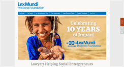 Desktop Screenshot of lexmundiprobono.org