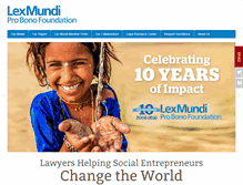 Tablet Screenshot of lexmundiprobono.org